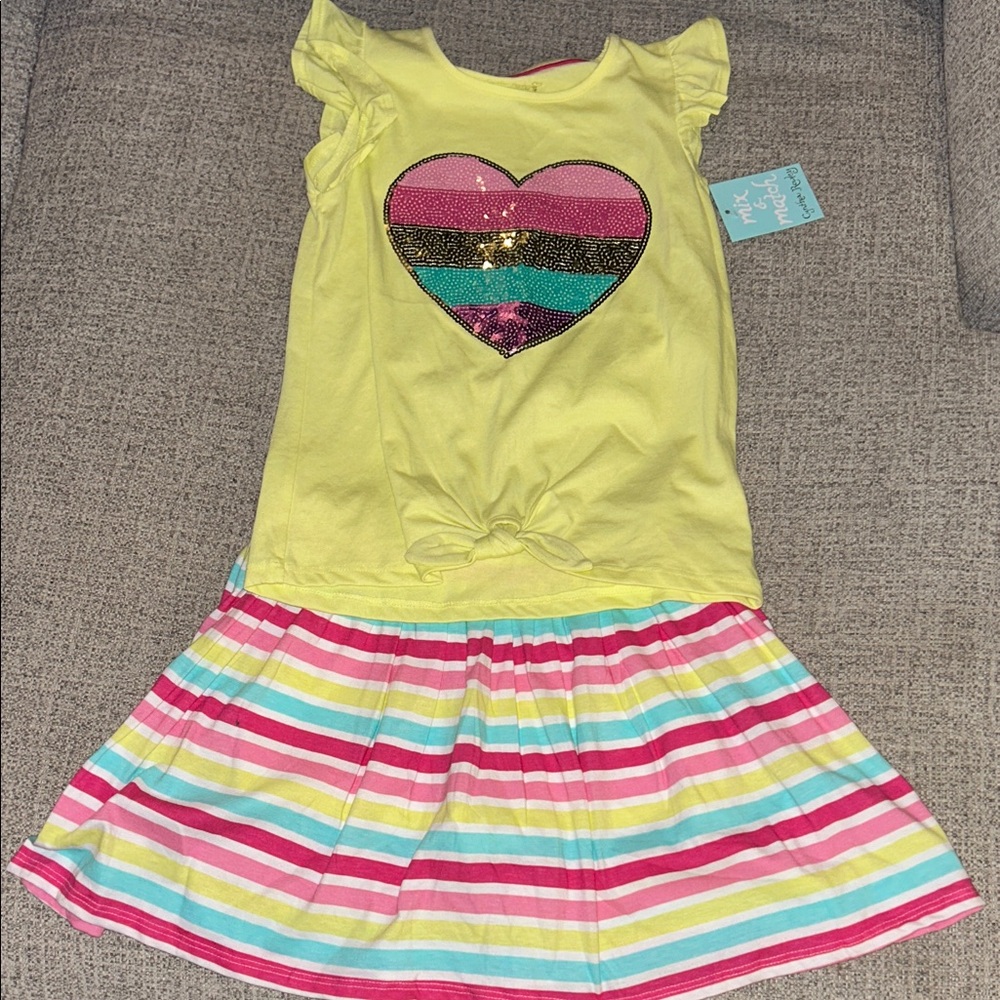 Cynthia Rowley Yellow and Multicolor Kids Matching Set